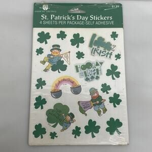 American Greetings St. Patrick’s Day Stickers 4 Leave Clover Leprechauns
